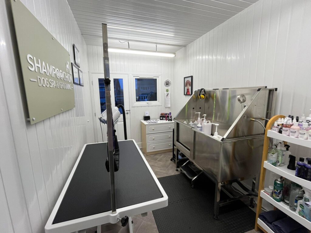 Inside Shampoochon Dog Grooming salon in Spennymoor